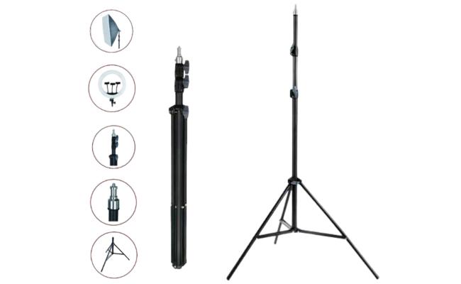 Jmary MT-75 Light Tripod Stand for Softbox Ring Lights and Mobile Phones
